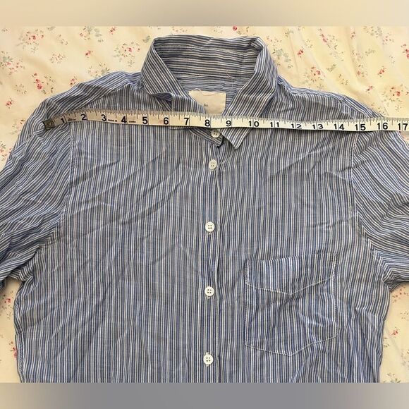 Boy by Band of Outsiders Women's  Striped Button Down Shirt Size 3 (S) - Picture 5 of 7